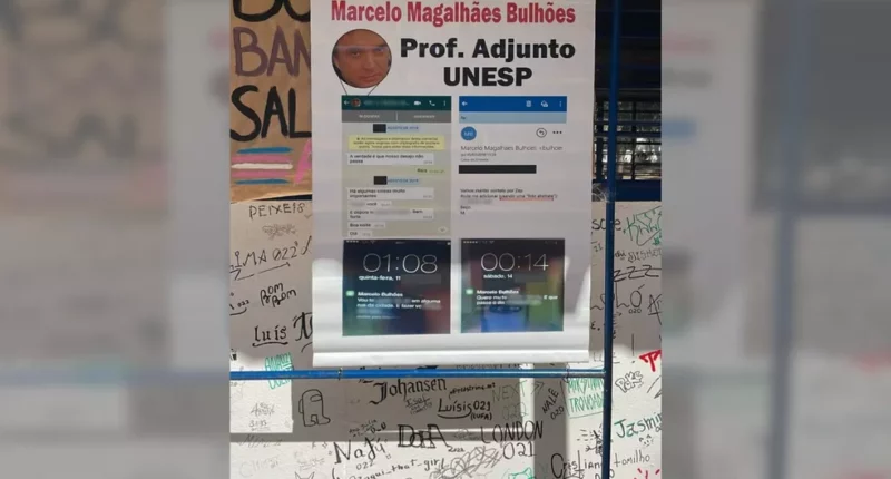 Universidade investiga denúncia de assédio sexual feita por alunos contra professor em Bauru — Foto: Arquivo pessoal