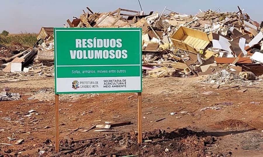 Secretaria pede colaboração para destinação correta de resíduos em Cândido Mota