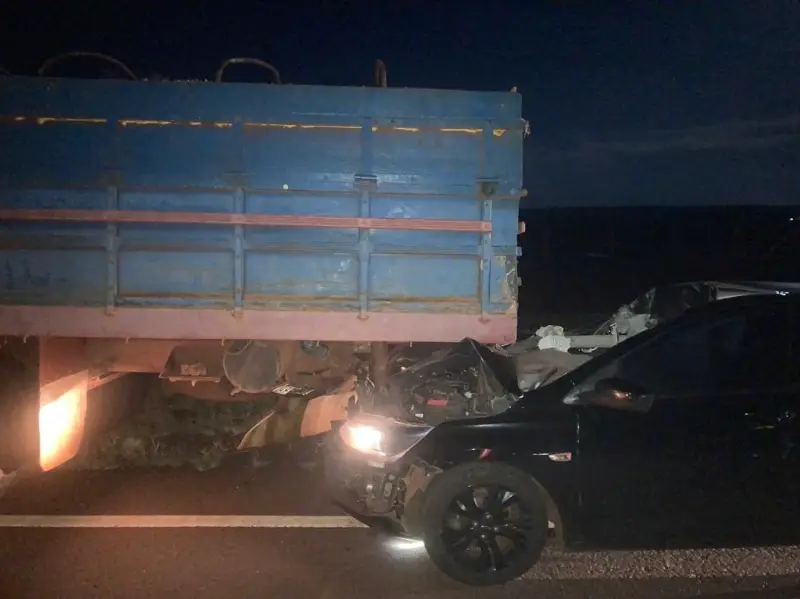 O acidente ocorreu no km 496 da Rodovia Engenheiro Élder de Sá (SP-266) (Foto: Divulgação)
