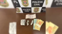 Polícia prende homem com drogas e R$ 35 mil em cheque em Tupã (SP) — Foto: Polícia Civil/Divulgação