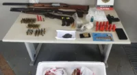Polícia Civil prende três por porte de arma de fogo e caça de animais sem autorização em Platina e Assis (SP) — Foto: Polícia Civil/Divulgação
