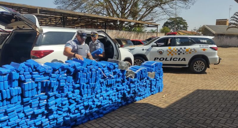 Em menos de 24 horas, Polícia Rodoviária faz nova apreensão de drogas em Palmital (Foto: Divulgação/Polícia Rodoviária)