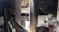 Mulher morre após incêndio em apartamento na zona sul de Marília — Foto: Divulgação/Corpo de Bombeiros